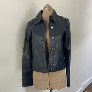 Banana Republic Midnight Leather Jacket
